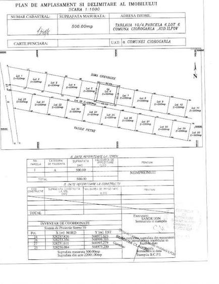 Vanzare teren intravilan I Ciorogarla-Centura Bucuresti I 500mp I Comision 0% - 5