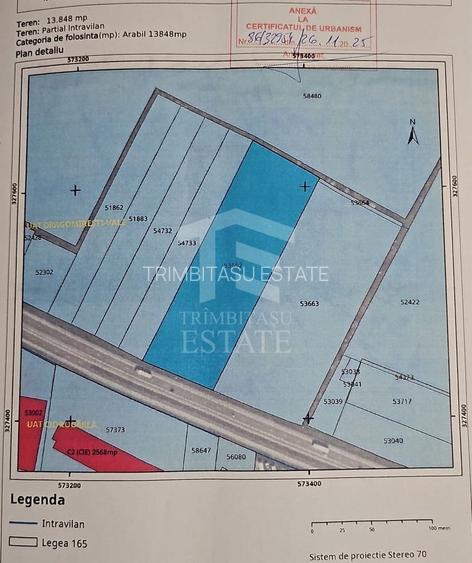 Teren Intravilan 13848 mp deschidere la A1 zona Carrefour Militari - 1