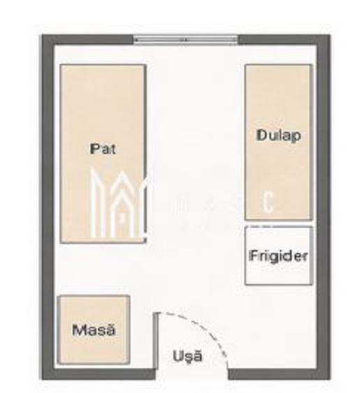 Cameră 11 mp | Baie comună | Etaj 4 | Disponibilă imediat | Cisnădie