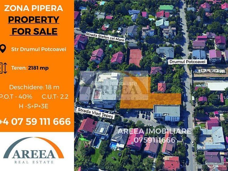 Teren 2181mp in Pipera-str Drumul Potcoavei colt cu Vlad Tepes - 2