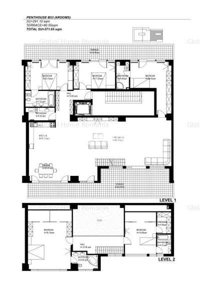 Duplex - Top Floor | 6 Camere + Terasa 81MP + Parcare | Bld. Primaverii - 17