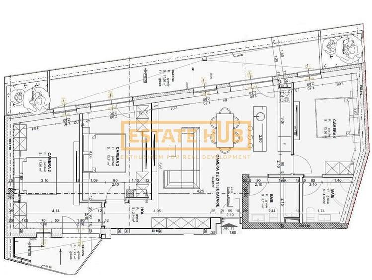 Apartament 4 camere FINISAT | zona Centrala | Parcare inclusa - 2