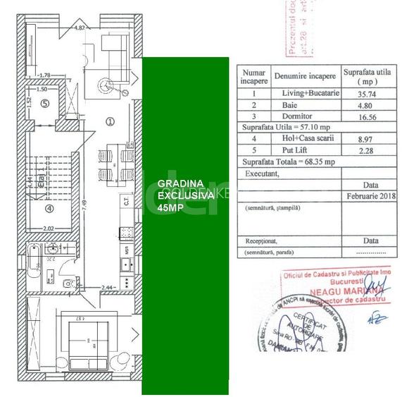 Lac Floreasca | 2 camere | gradina 45mp - 1
