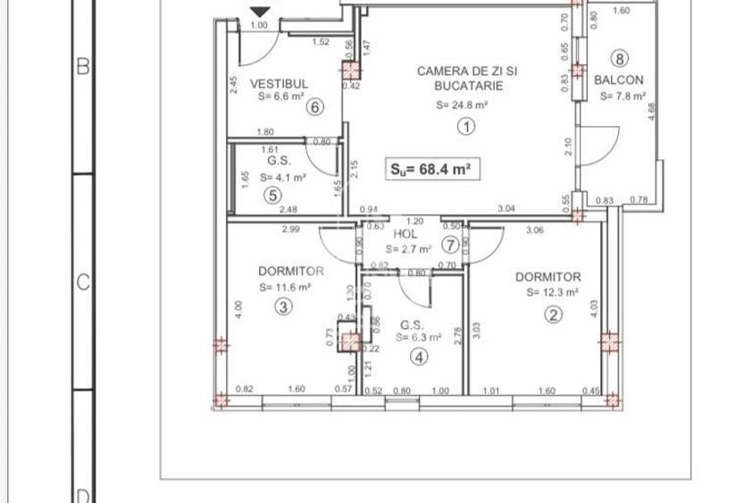 Apartament cu 3 camere de vanzare,Bloc nou, Torontalului,Timisoara
