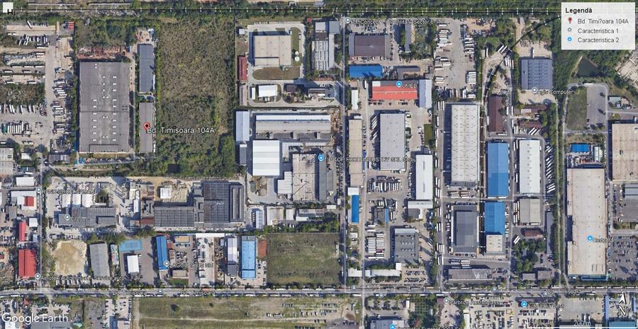 Vanzare hala Bd. Timisoara 2195 mp, toate utilitatile, teren 5900 mp