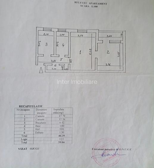 De vanzare apartament, 2 camere, nedecomandat, 50 mp, Podu Ros, Sensul Giratoriu - 2