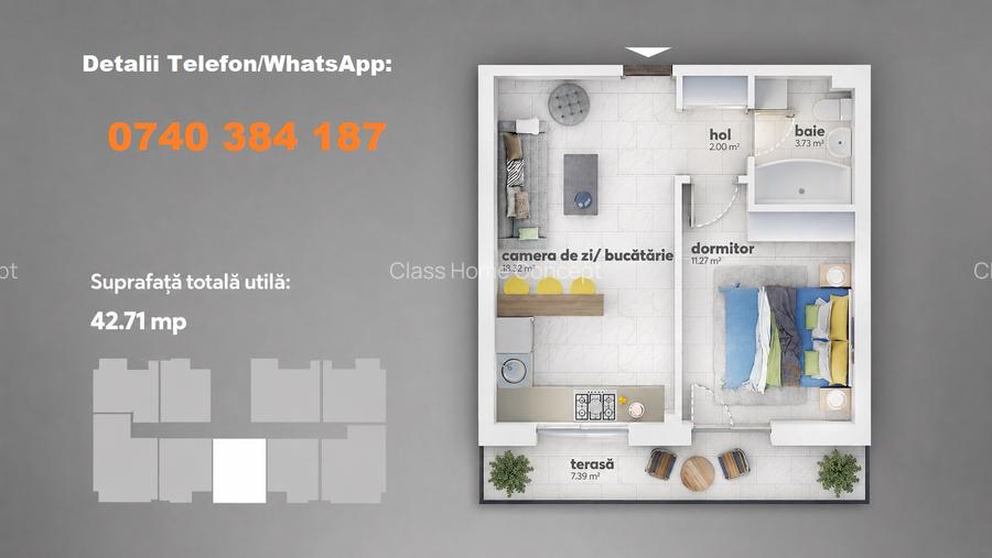 2 camere tip Studio - Bloc nou - Finisaje Extra - Metrou - 14