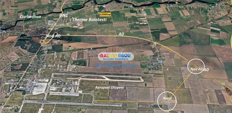 Teren intravilan 22000 mp Balotesti str Fabricii cu utiltati - 4