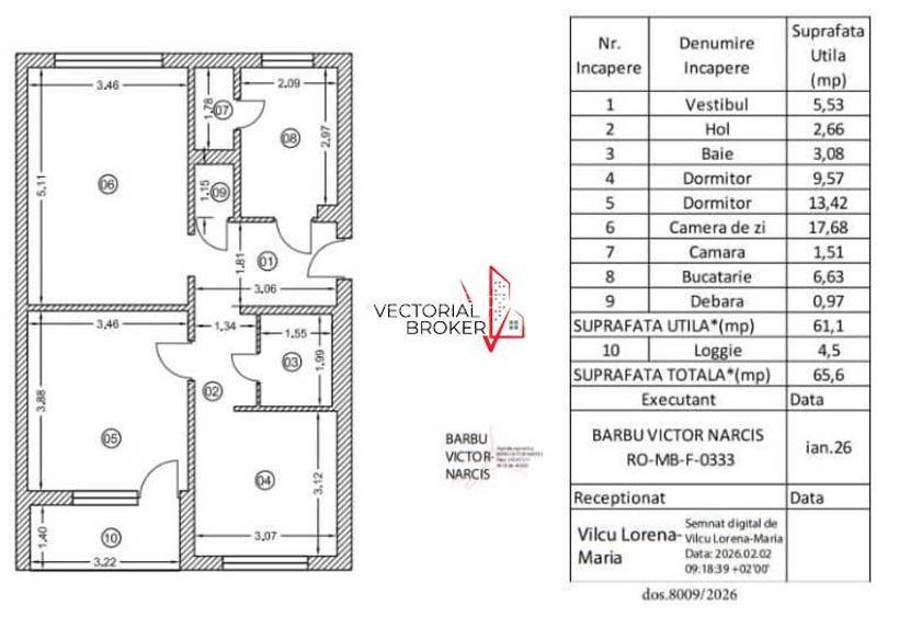 OZANA / 3 CAMERE DECOMANDAT / 65,6 MP - 7