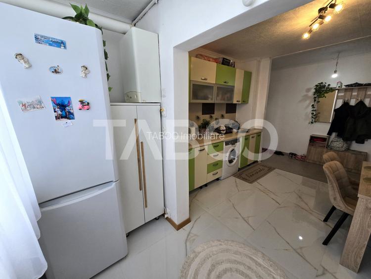 Apartament decomandat de vanzare mobilat pivnita Vasile Aaron Sibiu - 15