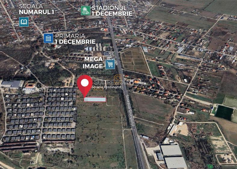 Teren intravilan, com.1 Decembrie, Ilfov, suprafata 3966 mp,Green City - 4