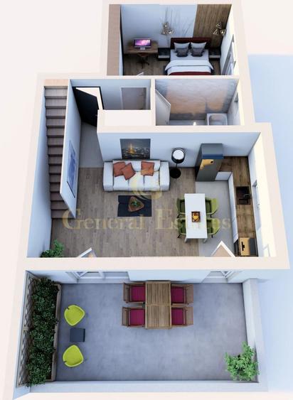 Penthouse cu 3 camere – eleganță contemporană în Blue Residence Sânpet - 9