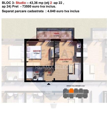 Vanzare apartamente noi - garsoniere tip studio, 2 si 3 camere Fundeni - 12