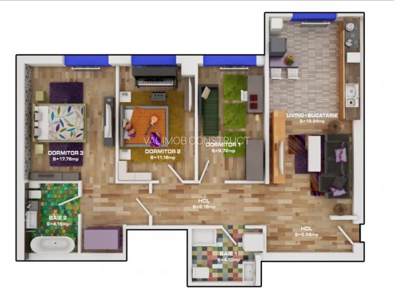 Apartament 4 Camere Ikea Pallady VI 206 - 36