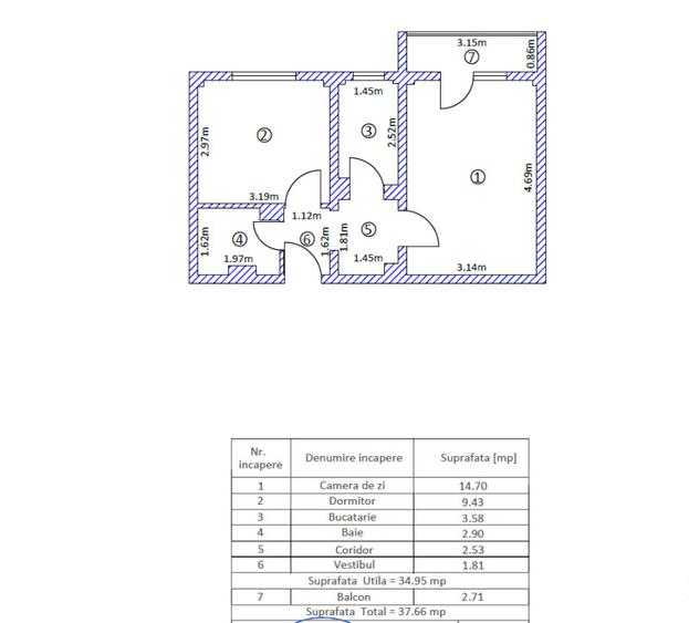 Apartament 2 camere – Pantelimon - 9