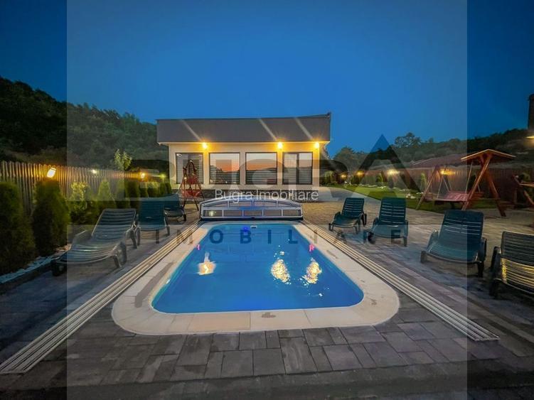 Casa exclusivista cu piscina, 150mp, teren 1500mp, zona Somesu Rece - 2
