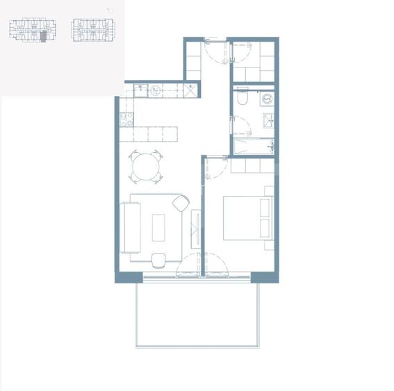 Comision 0 ! Ray by Hexagon - 2 Camere, 55 mp, Terasa 14 mp, Finisat - 2