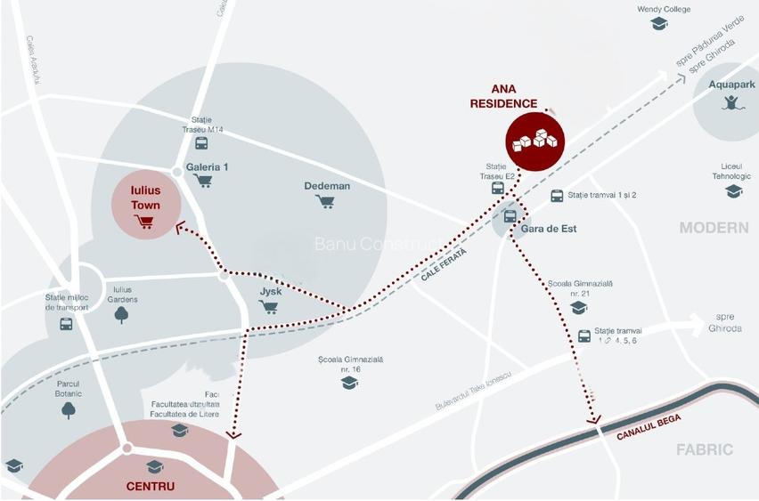 Decomandat, 2 camere in complex rezidential nou - 5