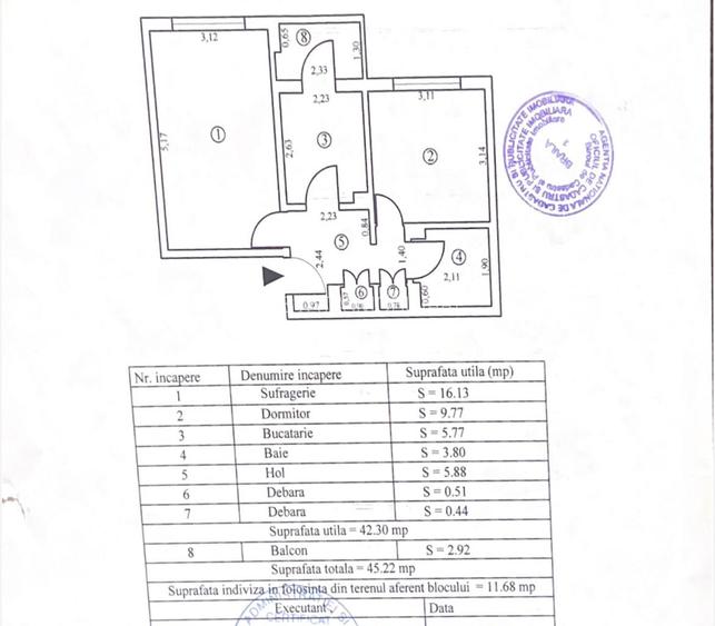 Etaj 2 - Apartament 2 camere, Zona Dorobantilor, mobilat utilat. - 10