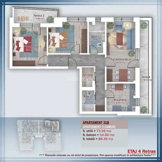 3 camere | Pallady - Titan | nou | premium |  STB | Parcul Teilor - 2