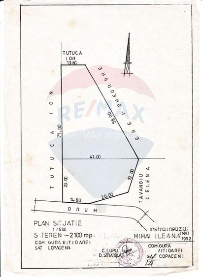 Teren Intravilan de vanzare 3551mp Poiana Copaceni Com Gura Vitioarei - 6