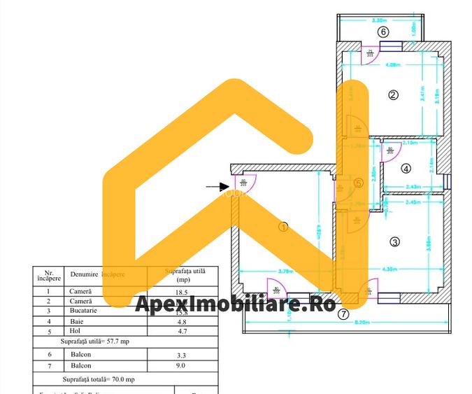Trapezului | 2 Camere | Metrou 12min | Centrala | Parcare | 2Balcoane - 12