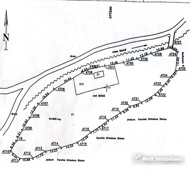 Casă 2010 + teren 4891 mp cu PĂDURE și PÂRÂU | 15 km Cluj | Gaz+Apă+Curent+Canal - 9
