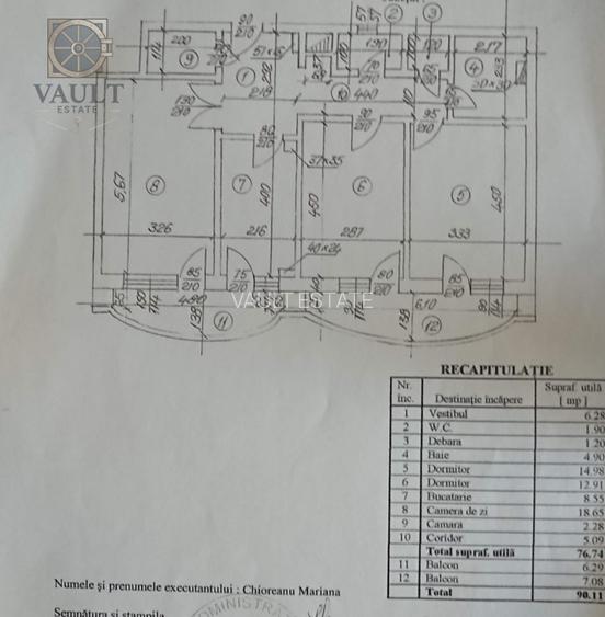 Apartament 3 camere - Bloc din 1996 - Unirii - 17