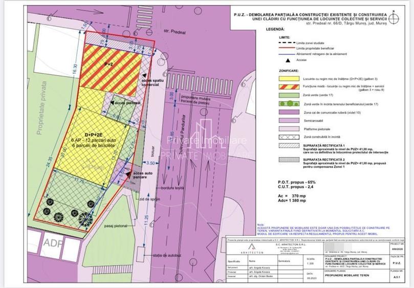 Teren 575 Mp Cu PUZ APROBAT ptr BLOC, Bd Pandurilor, Zona Tudor - 6