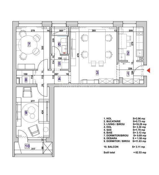 Inchiriere apartament renovat trei camere ideal birou/rezidenta Drumul Taberei - 13