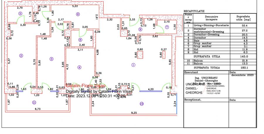 Penthouse 4 camere Cortina 126 - Iancu Nicolae | Terase si  2 Parcari - 13