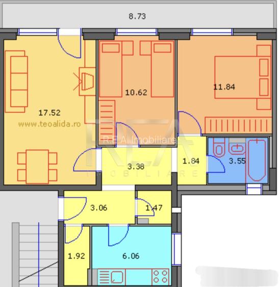 3 camere, decomandat, et 6/10, 70mp-Drumul Taberei - 5