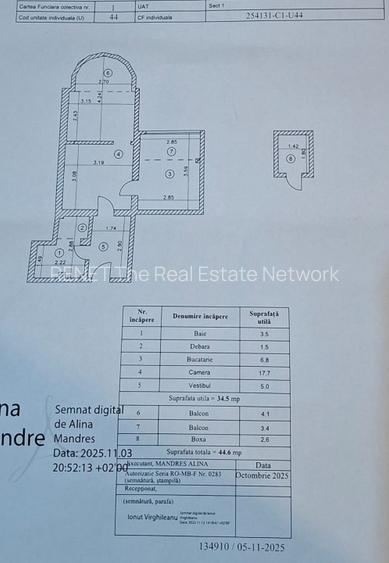 ION MIHALACHE - TURDA, AP 2 Cam (AMENAJAT), 44 MP, Et 10/11 Bloc Reabilitat - 17