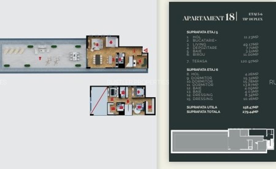 Penthouse 5 camere zona Decebal, bloc boutique - 8