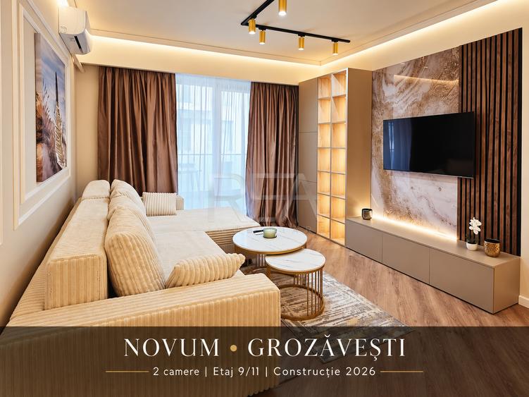 2 camere | Novum Grozăvești | 60,3 m2 | Etaj 9/11 | Încălzire în pardoseală