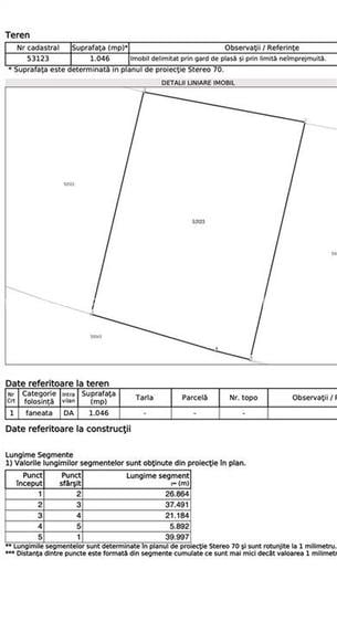 Teren in Statiunea Durau, Ceahlau, 1048mp, str. Stejarului - 5