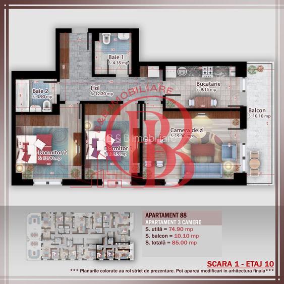 Apartament 3 camere compact  Titan Pallady Metrou Nicolae Teclu - 1