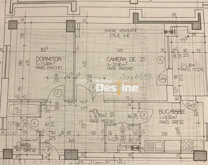 Apartament 2c 64,20mp DECOMANDAT la bulevard, etaj intermediar - Frumoasa - 11