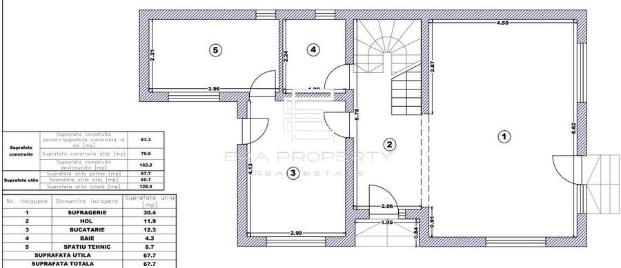Casa individuala teren 450 mp, Poplaca - 1