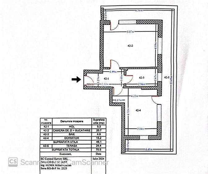 Apartament 2 camere | Titan Trapezului | 70,5 mp | bloc 2020 | - 15