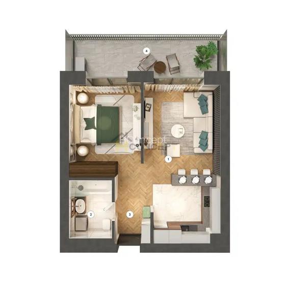 Promo Apartament 2 camere tip Pipera Lacul Saulei - 6