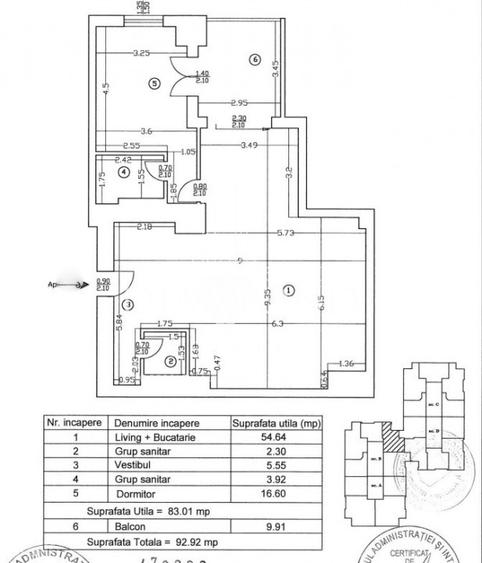 Apartament 2 camere 93mp Upground Residence metrou Pipera I Terasa, 2 bai - 2