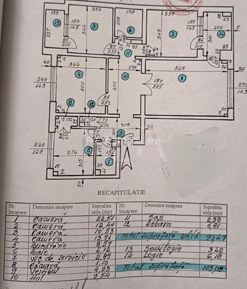 4 camere, 2/8, bloc 1993, 103 mp-13 Septembrie -Marriott - 8