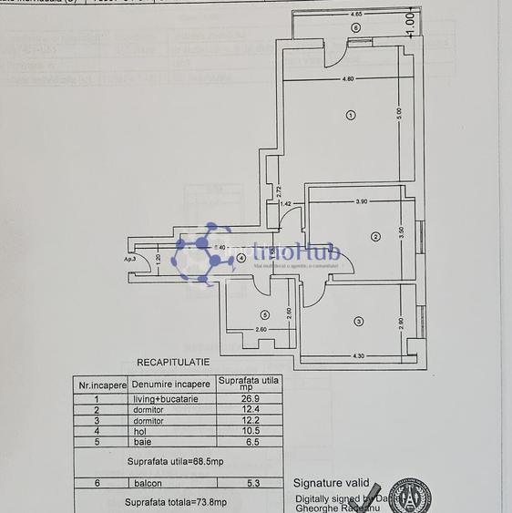 Apartament 3 camere, 2 locuri de parcare, boxa, gata de mutare! - 13