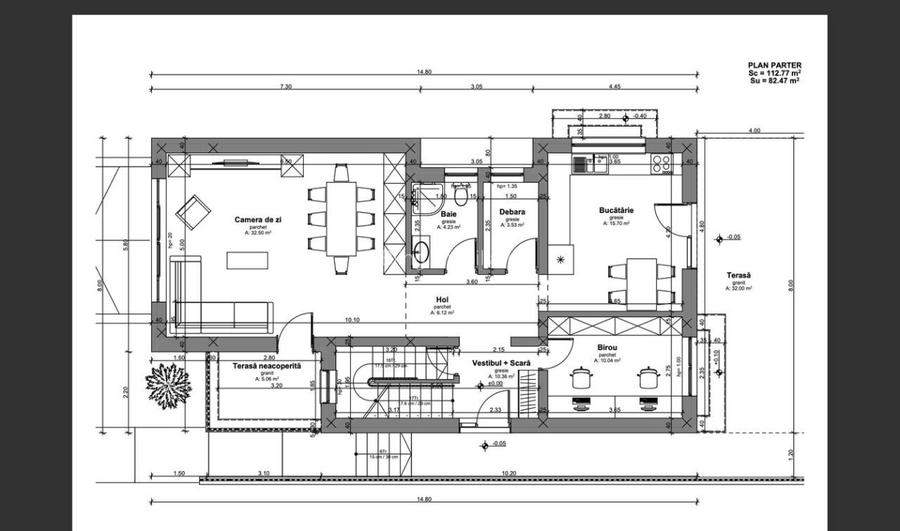 Teren autorizat pentru Casa individuala la intrare in Chinteni 600mp front 14ml - 4
