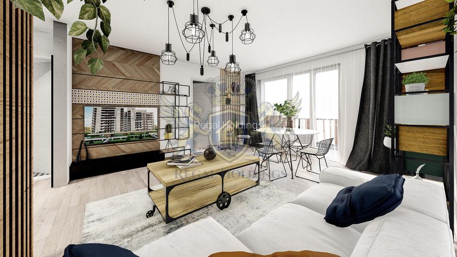 Garsoniera Modern,  46 Mp,Finalizat, Tractorul-Mall-Coresi - 5