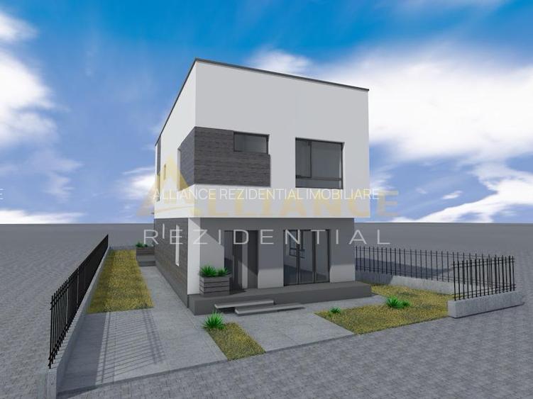 Casa individuala P+1E - 4 camere 3 bai + dressing - teren 700mp - 4