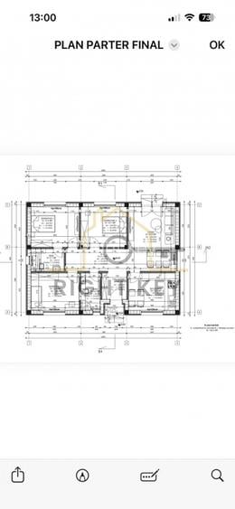 Casa parter 100mpu, 4 cam, placa, încălzire pardoseala! Comision 0% - 4