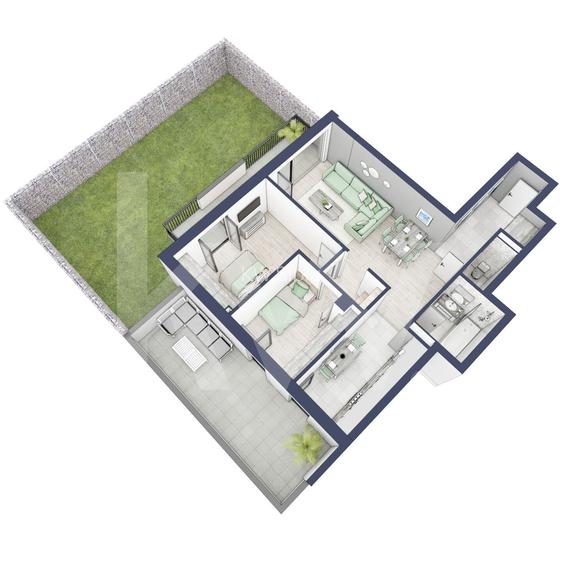 Apartament 3 camere, Parter, intabulare vara 2026 - 3