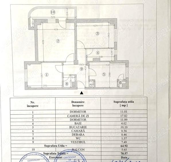 Vanzare ap. 3 cam. renovat,p/8 cu balcon, bl. 1985, MetrouTimpuri Noi - 6